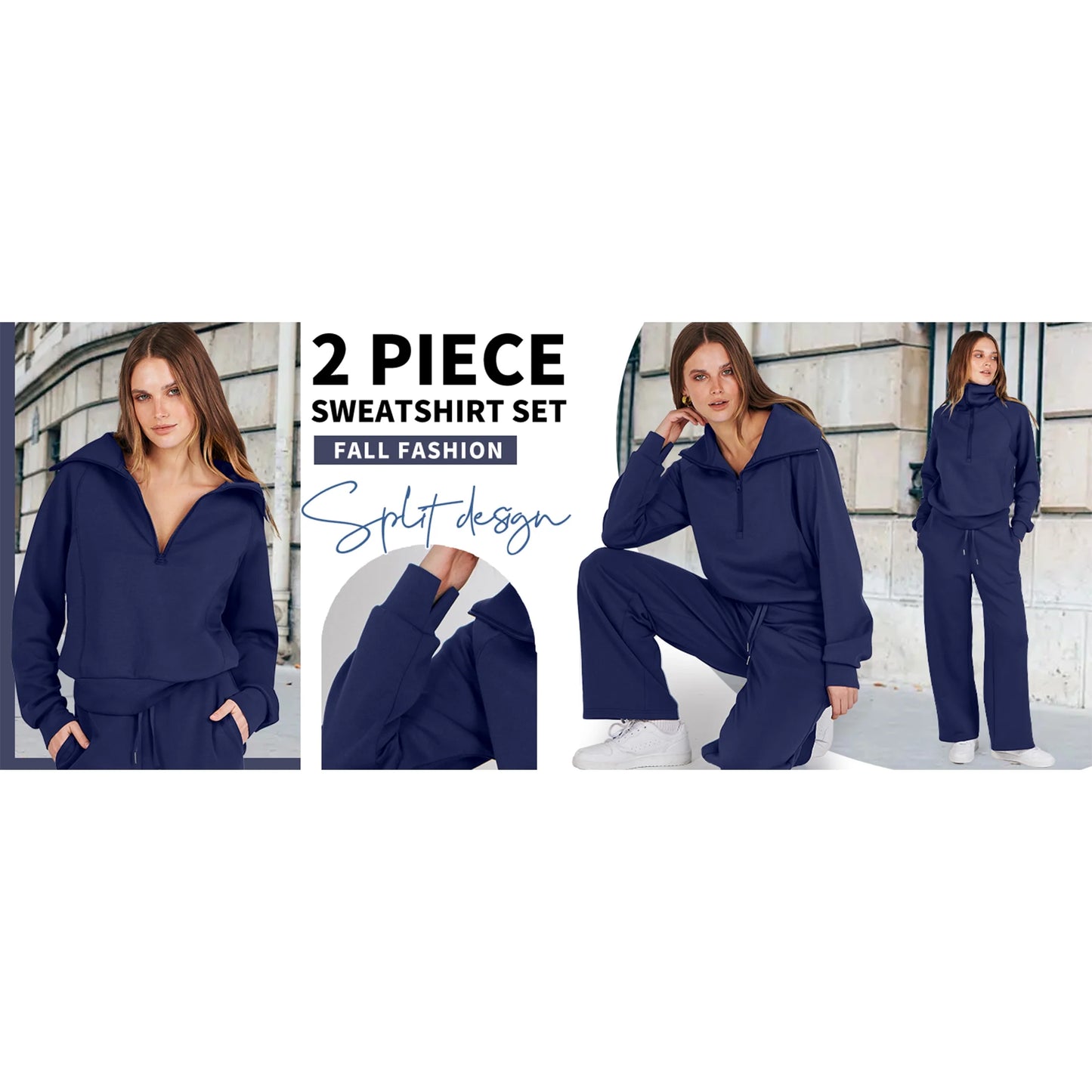 Women Sweatsuits 2 Piece Sets Jogging Sweatpants Set Lounge Matching Outfits Fall Clothes