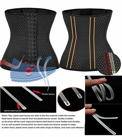Corset Waist Trainer Training Shaper Faja Shapewear Underbust Cincher Tummy Belt