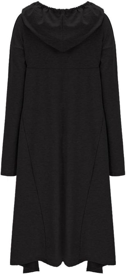 Women Pullover Hoodies Sweatshirt Long Sleeve Oversize Top Shirt Dress
