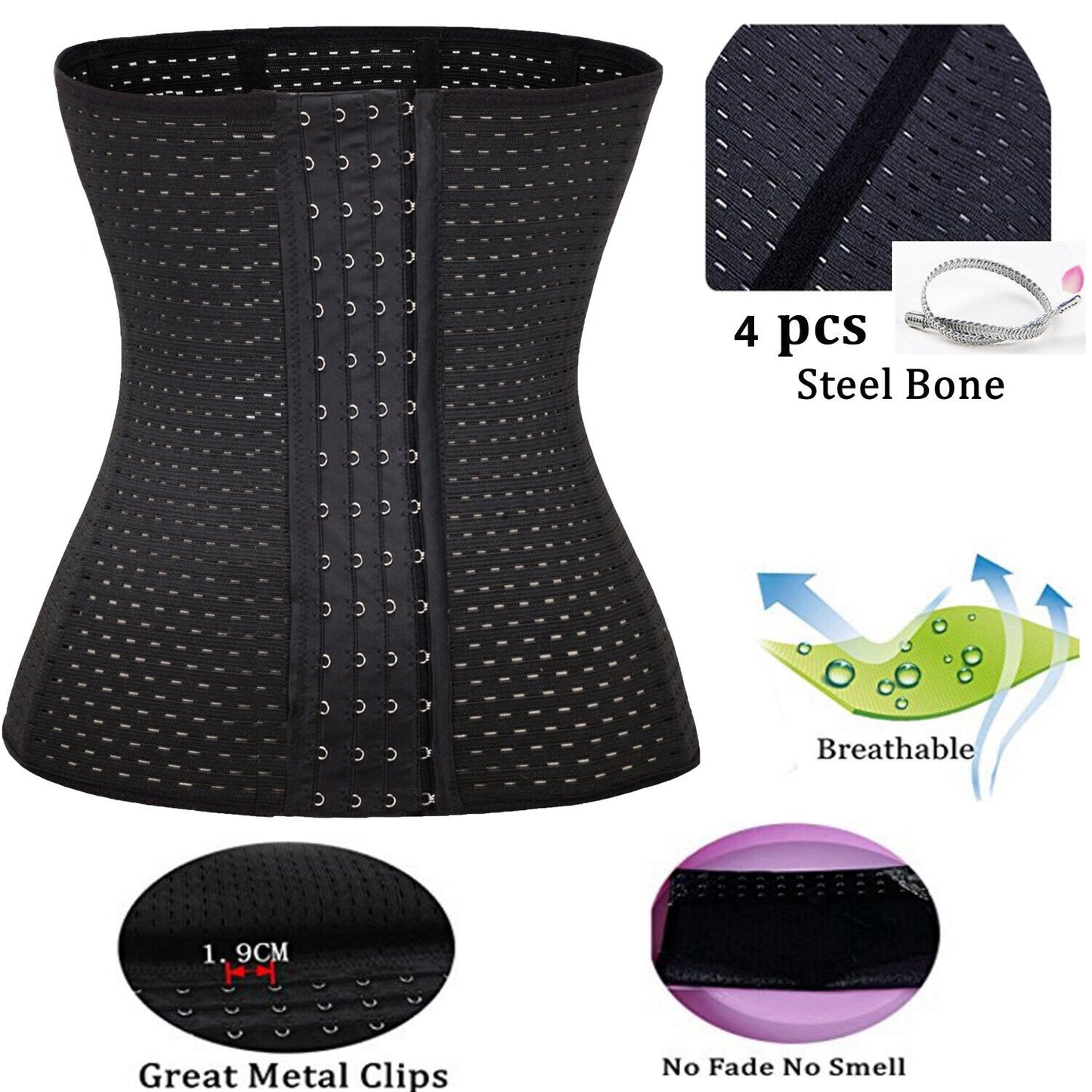 Corset Waist Trainer Training Shaper Faja Shapewear Underbust Cincher Tummy Belt