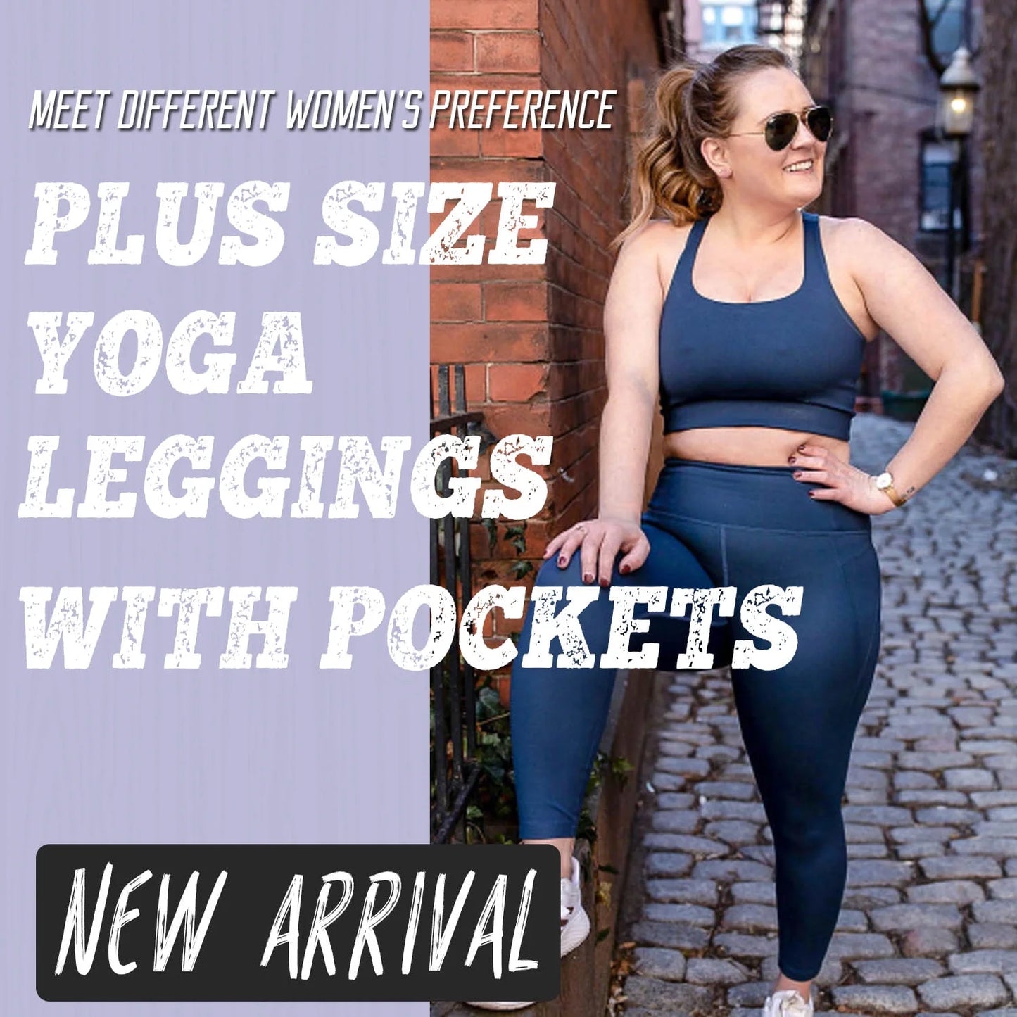 Women'S High Waist Yoga Pants with Pockets plus Size Leggings Tummy Control Workout Yoga Leggings