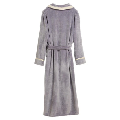 Women'S Cotton Robe plus Size Bathrobe Lightweight Spa Soft Sleepwear Full Length Loungewear House Robes with Pockets