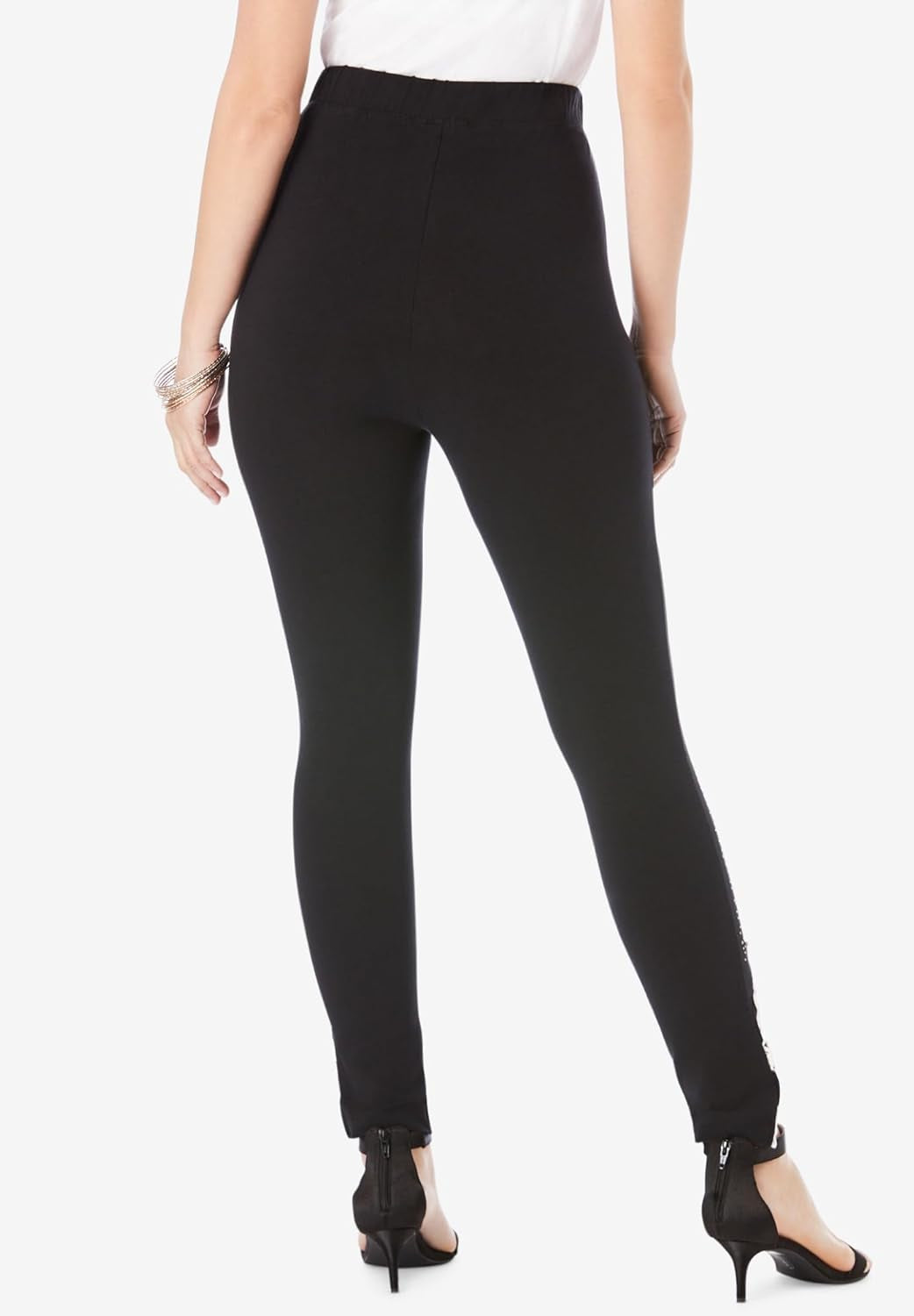 Women'S plus Size Lace-Applique Legging